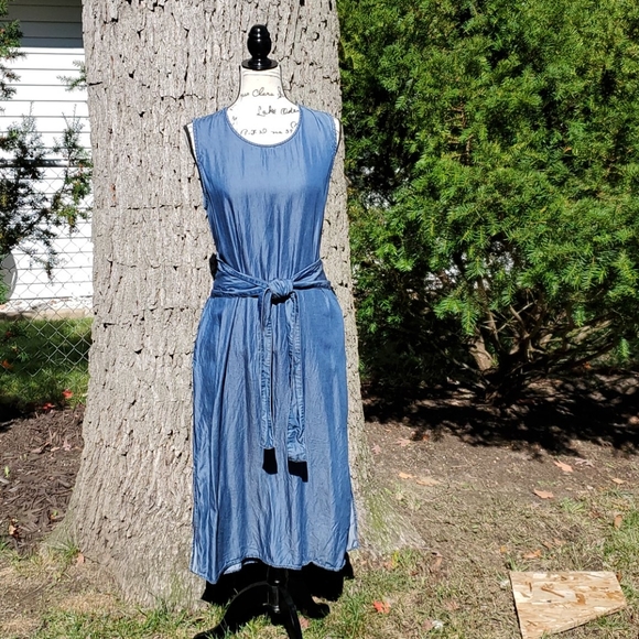 velvet heart denim dress